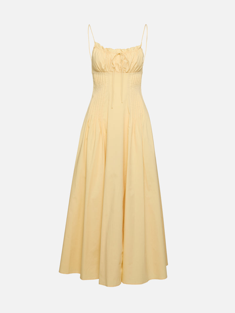 staud yellow dress Margi ZAPAKA Women Dark Grey lollipop A front cinch tie Style:Full Set