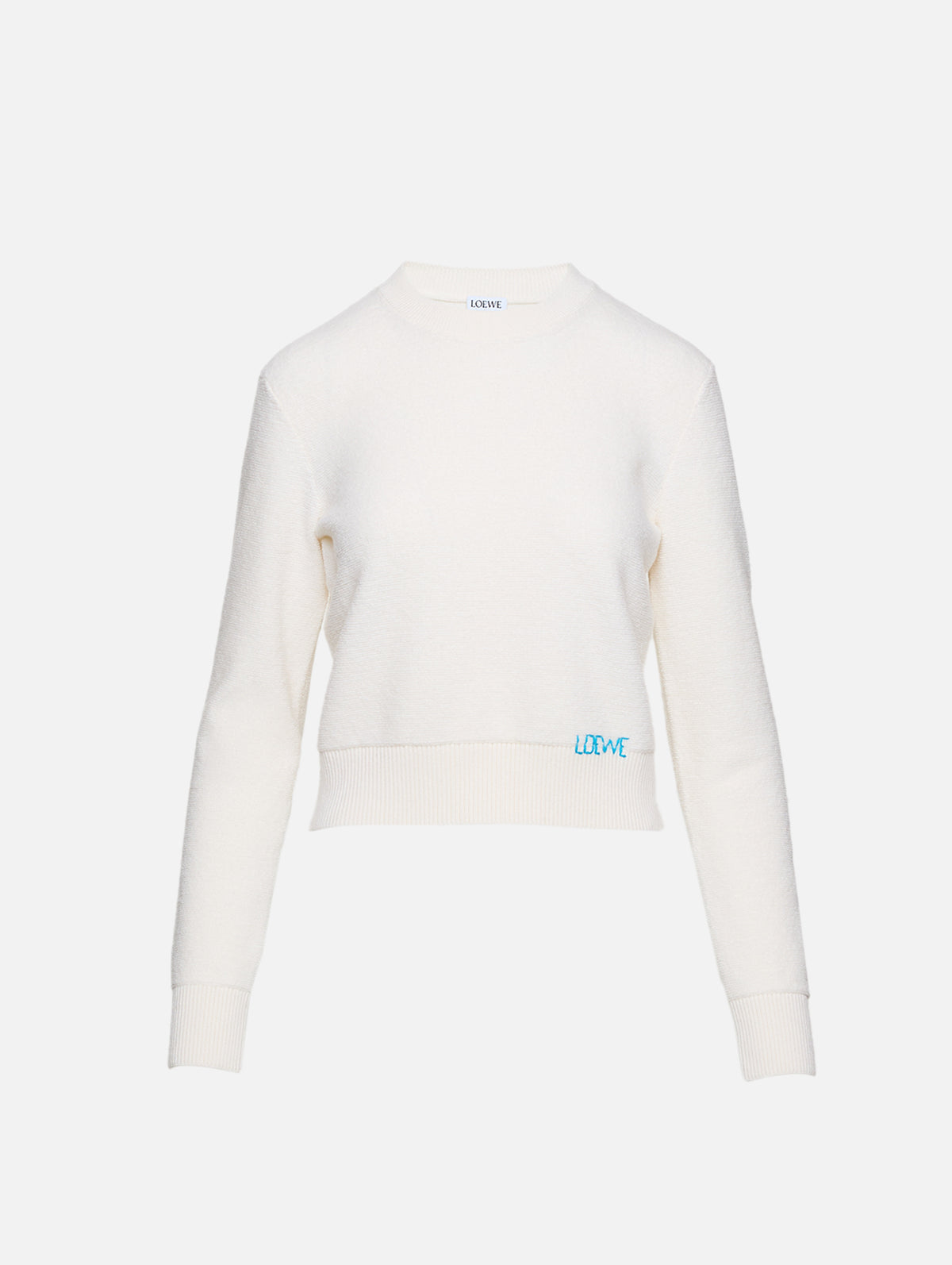 Crewneck Sweater,LOEWE,ECRU,Image 1