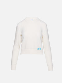 Crewneck Sweater,LOEWE,ECRU,Image 1