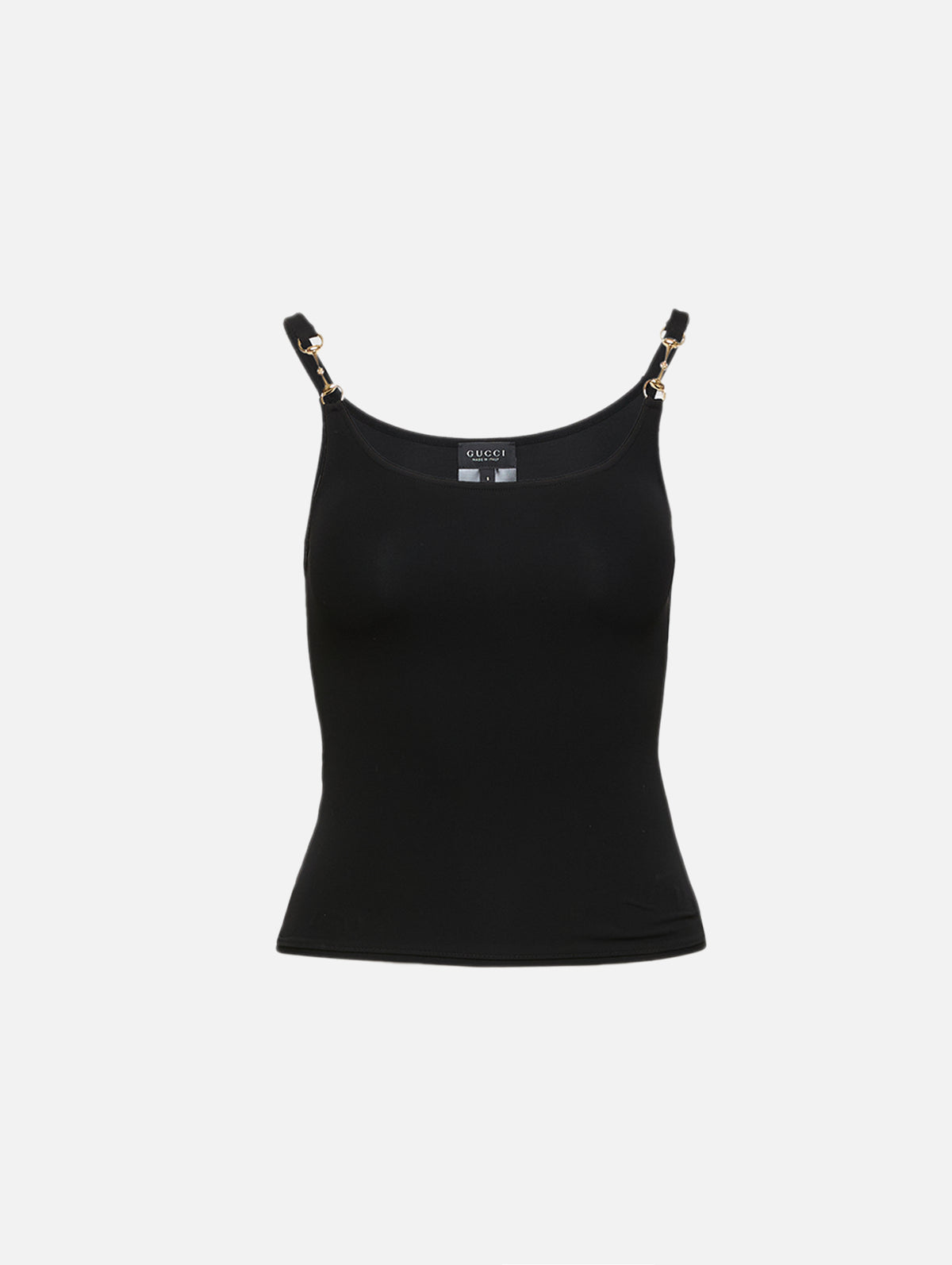 Jersey Tank Top,GUCCI,BLACK,Image 1