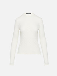 Knit Logo Top,GUCCI,WHITE,Image 1
