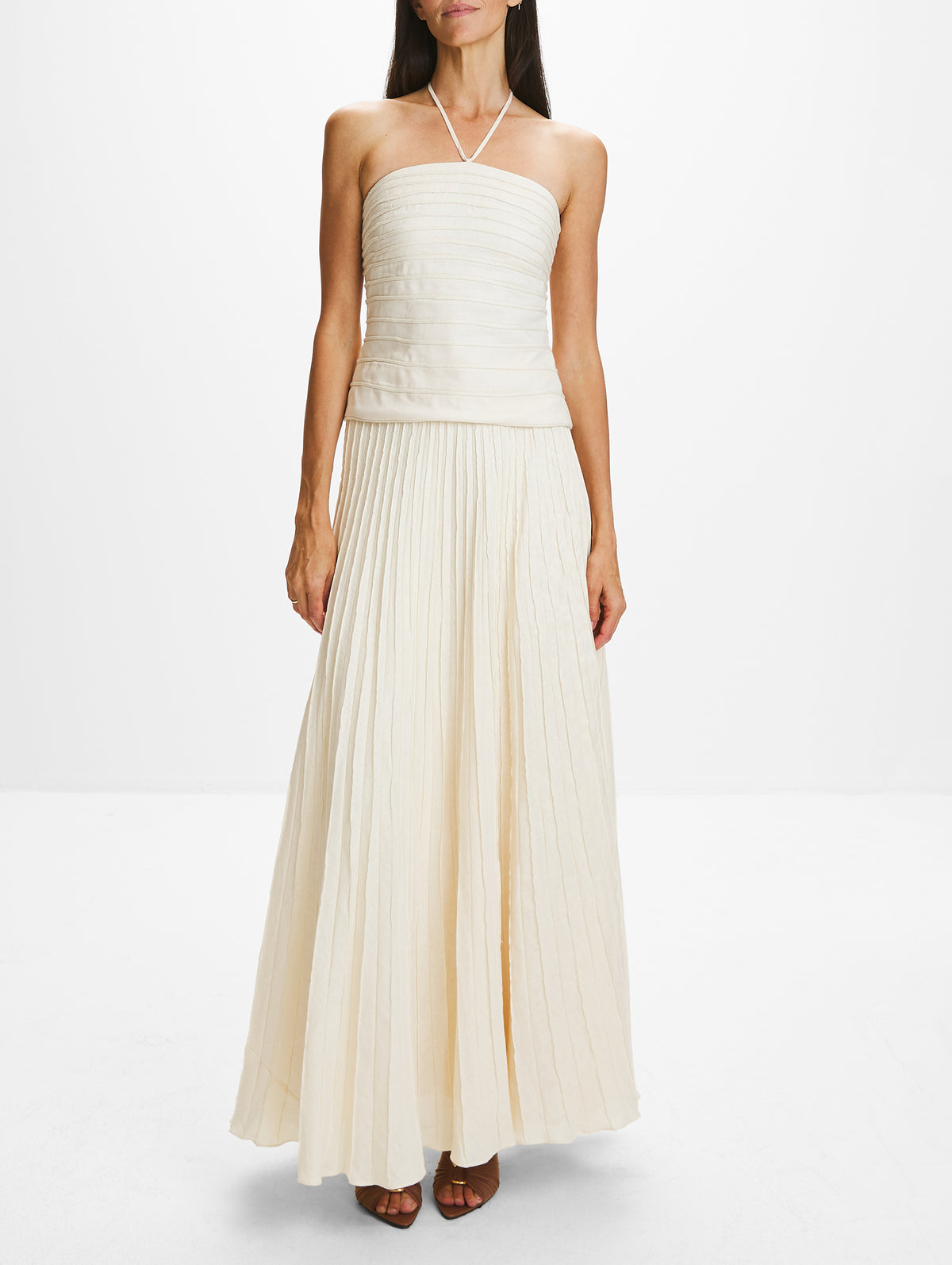 Saana Skirt,ANDRES OTALORA,IVORY,Image 2