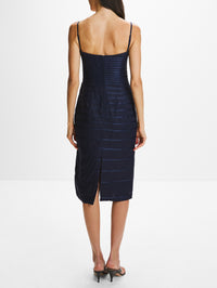 Eterna Brisa Dress,ANDRES OTALORA,NAVY,Image 4