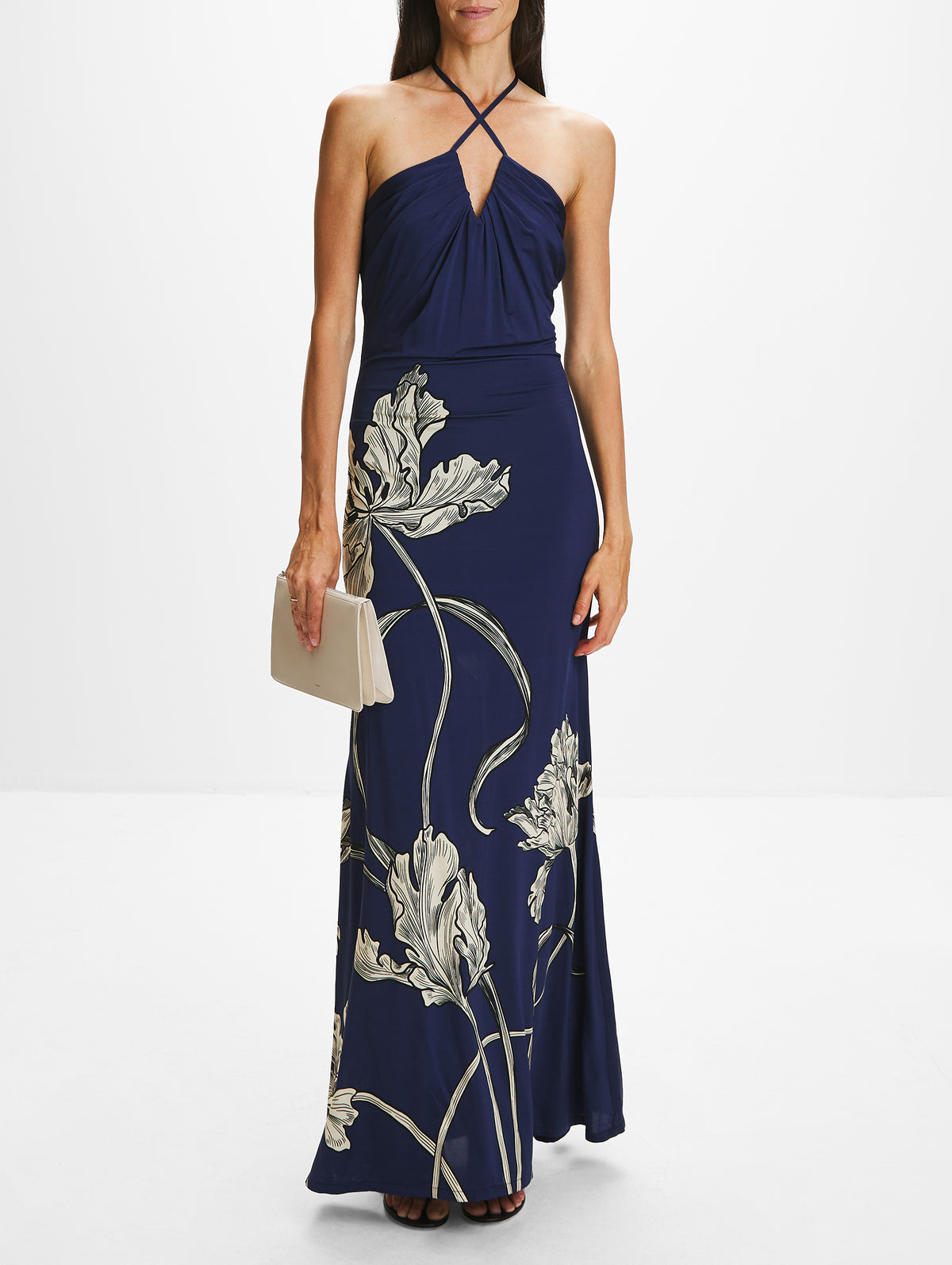 Amani Dress,ANDRES OTALORA,BLUE FLORALS,Image 2