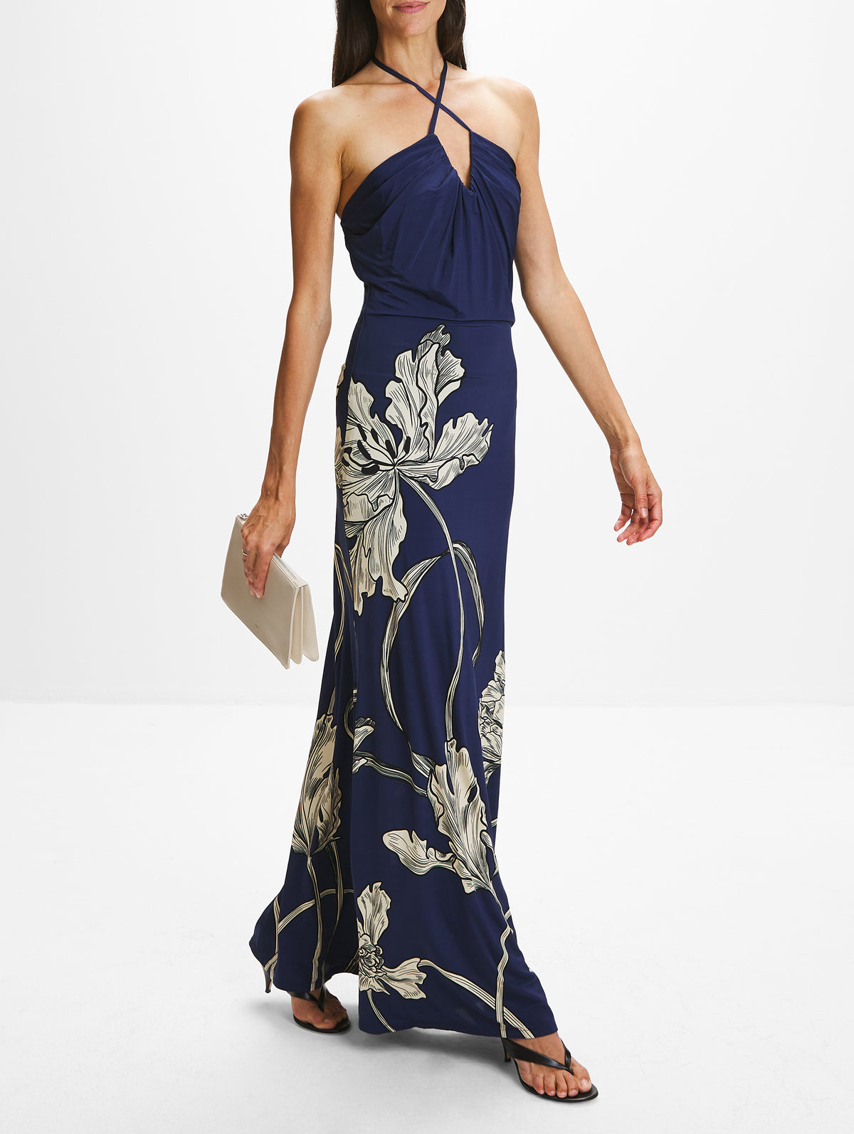 Amani Dress,ANDRES OTALORA,BLUE FLORALS,Image 3