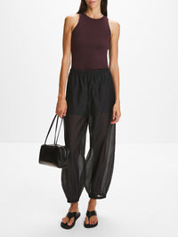 Lumas Pant,BY MALENE BIRGER,BLACK,Image 2