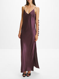 Pascale Dress,BY MALENE BIRGER,AUBERGINE,Image 2