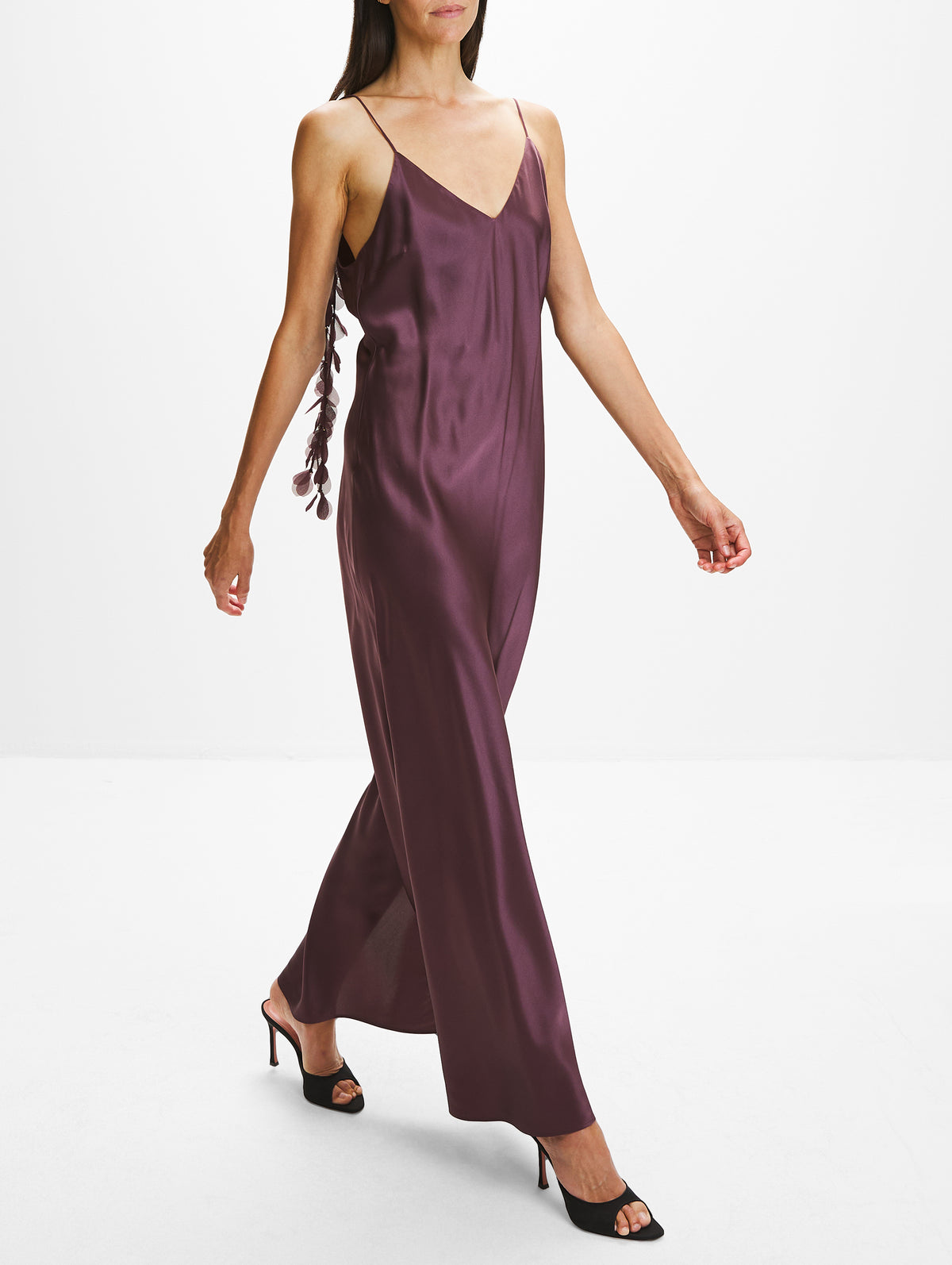 Pascale Dress,BY MALENE BIRGER,AUBERGINE,Image 3