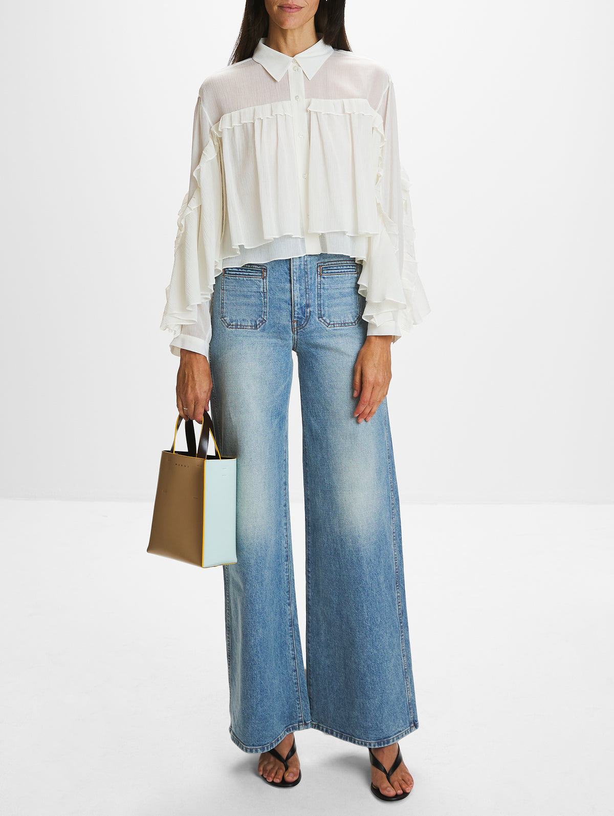 Mini Museo Bag,MARNI,MOON STONE/MINE,Image 2