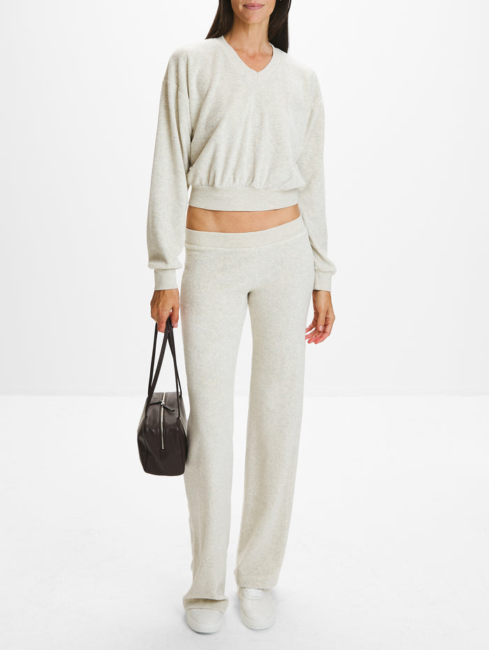 Lounge Pant,ÉTERNE,LIGHT HEATHER GREY,Image 1