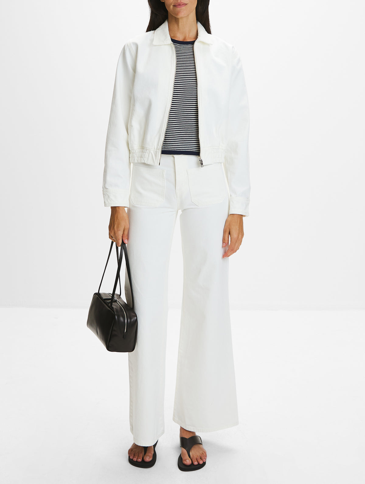 Najac Denim Jacket,NILI LOTAN,CREAM,Image 2