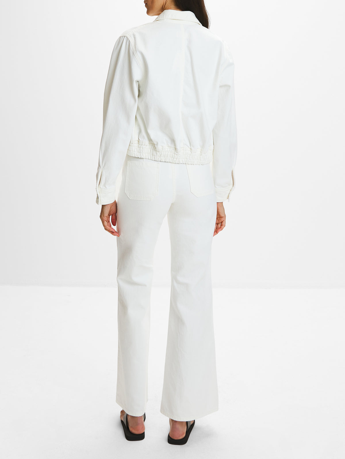 Najac Denim Jacket,NILI LOTAN,CREAM,Image 3