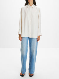 Sisilia Shirt,THE ROW,PORCELAIN,Image 2