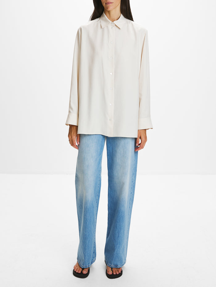 Sisilia Shirt,THE ROW,PORCELAIN,Image 1