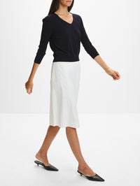Ivera Skirt,THE ROW,WHITE,Image 3