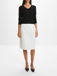 Orchidea Top,THE ROW,BLACK,Image 2