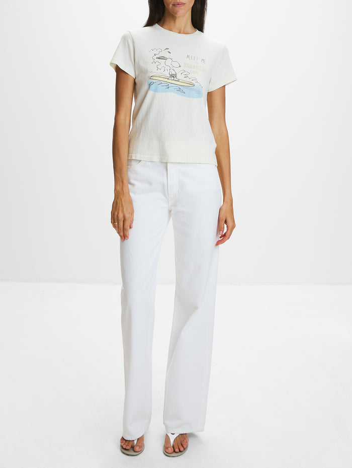 Classic Tee,RE/DONE,VINTAGE WHITE,Image 1