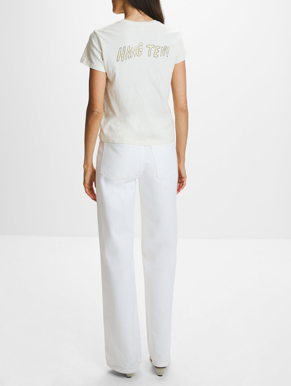 Classic Tee,RE/DONE,VINTAGE WHITE,Image 3
