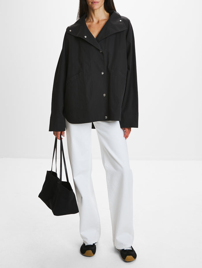 Summer Parachute Jacket,TOTÉME,BLACK,Image 1