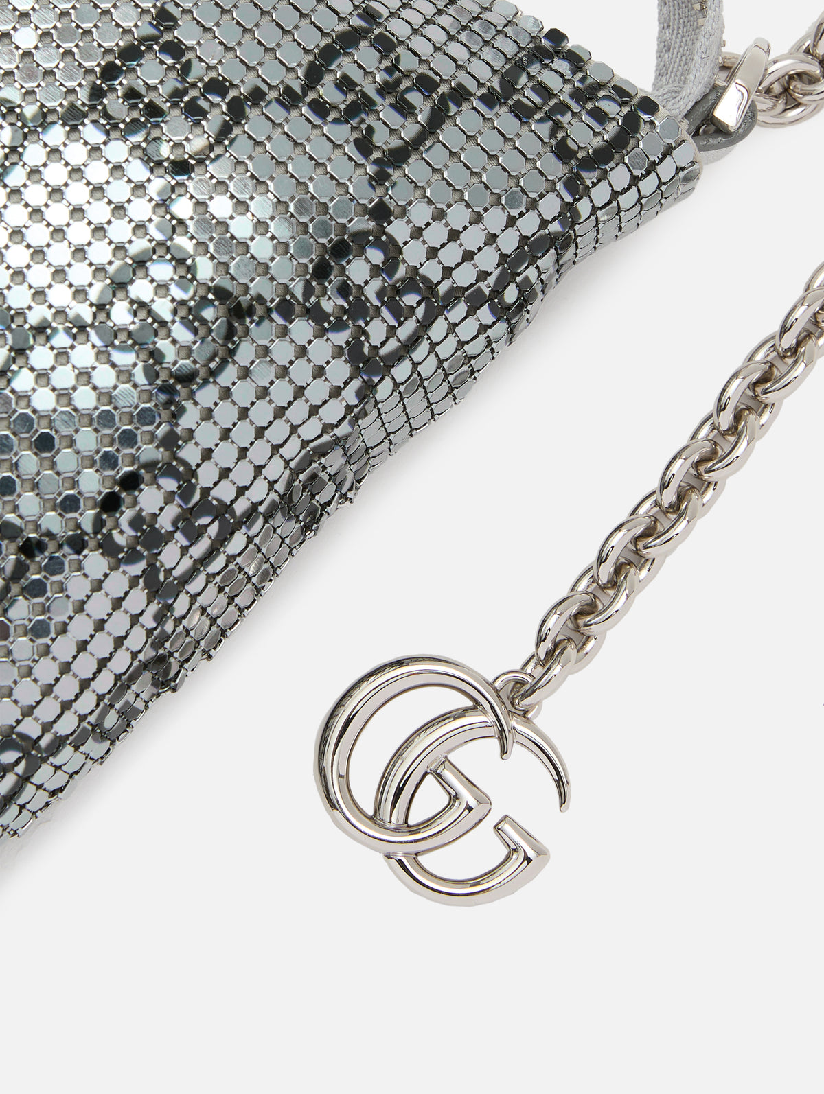 Evening Shoulder Bag,GUCCI,SILVER/BLACK,Image 4