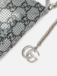Evening Shoulder Bag,GUCCI,SILVER/BLACK,Image 4