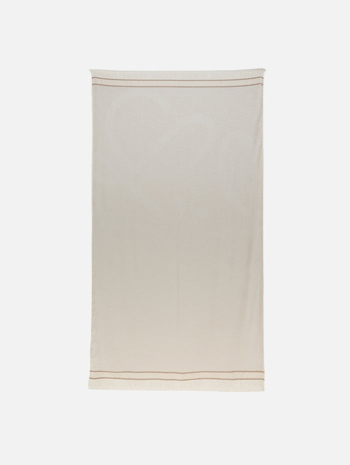 Pareo Scarf,LOEWE,LIGHT BEIGE,Image 1