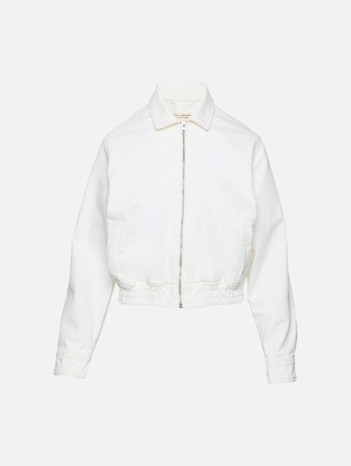 Najac Denim Jacket,NILI LOTAN,CREAM,Image 1