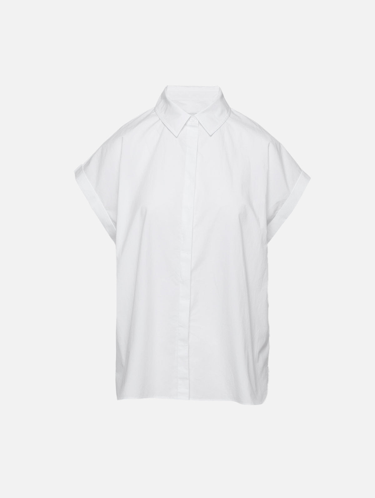 Relaxed Sleeveless Shirt,MATTEAU,WHITE,Image 1