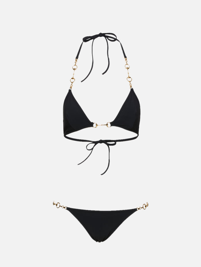 Solid Bikini,GUCCI,BLACK,Image 1