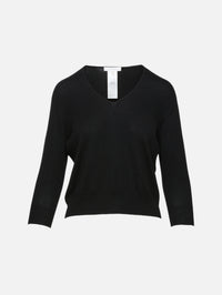 Orchidea Top,THE ROW,BLACK,Image 1
