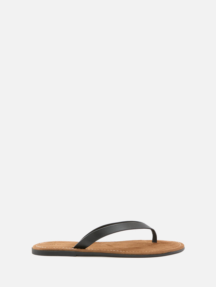 Beach Flip Flop,THE ROW,BLACK,Image 1