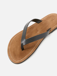 Beach Flip Flop,THE ROW,BLACK,Image 3