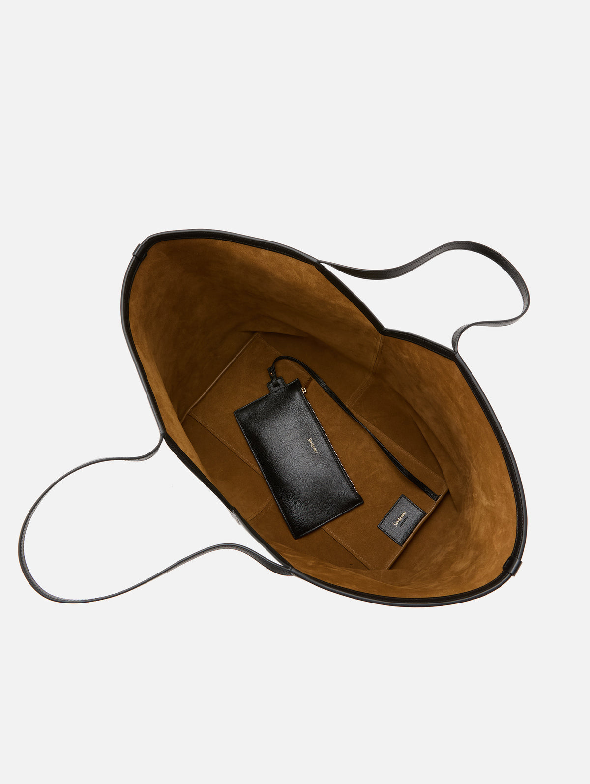 Y Slim Tote,SAINT LAURENT,BLACK CAMEL,Image 3