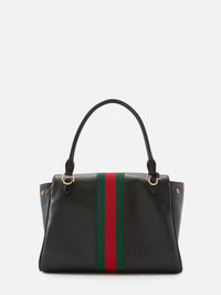 Horsebit Web Shoulder Bag,GUCCI,BLACK,Image 2