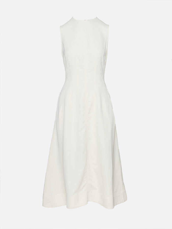 Crew Neck Dress,TWP,BONE,Image 1