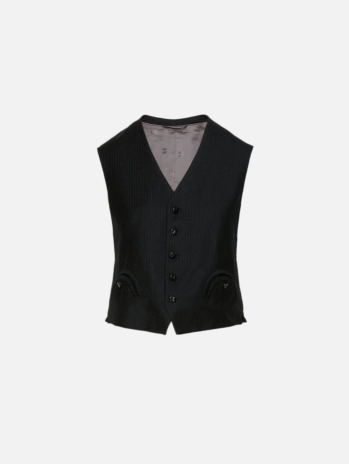 Feral Gilet Top,BLAZÉ MILANO,BLACK,Image 1