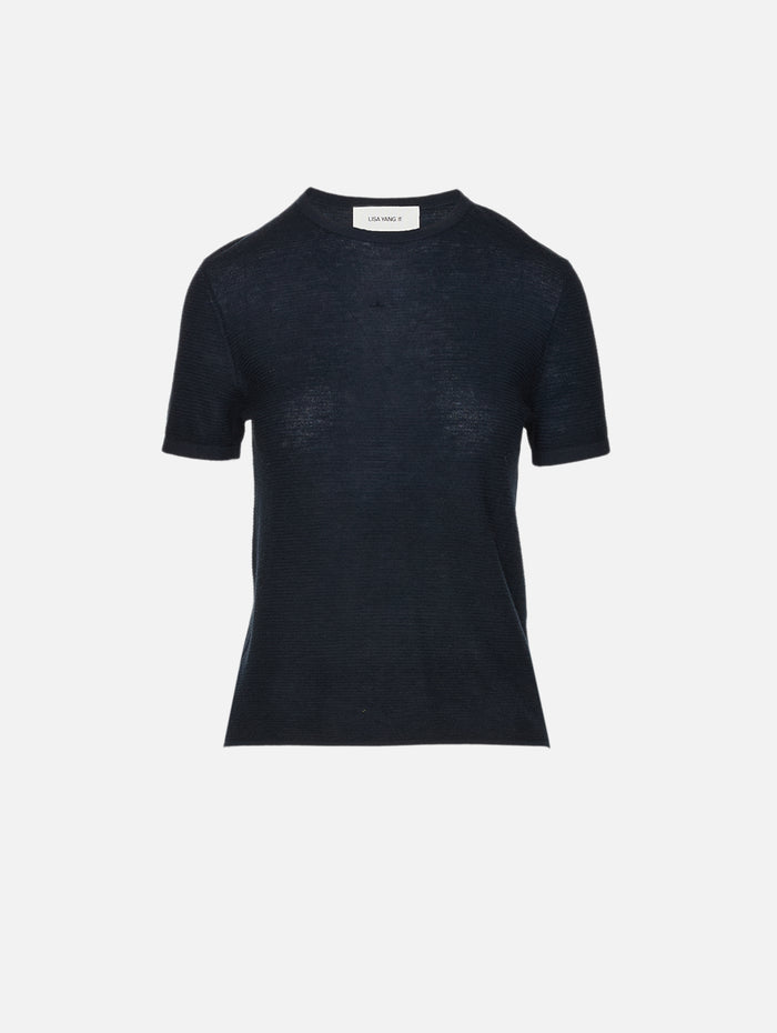 Ira T Shirt,LISA YANG,NAVY,Image 1