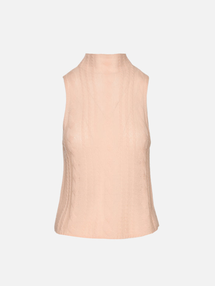 Salvia Cable Turtleneck Top,SABLYN,SHERBET,Image 1