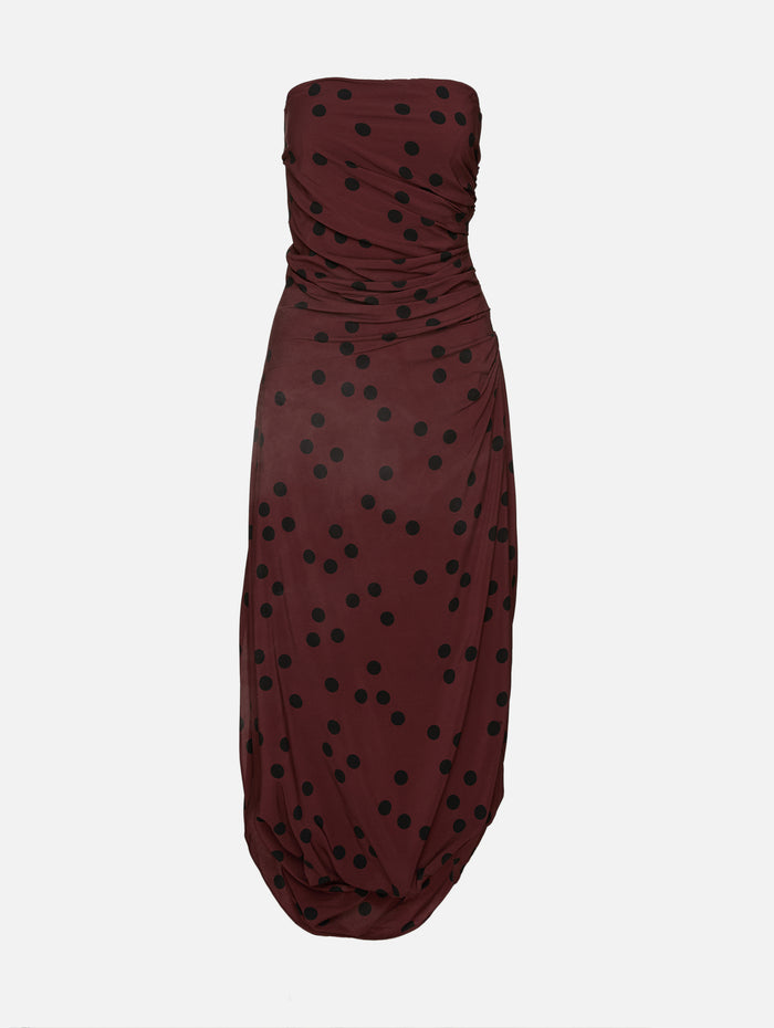 Nayara Dress,PROENZA SCHOULER,ESPRESSO,Image 1