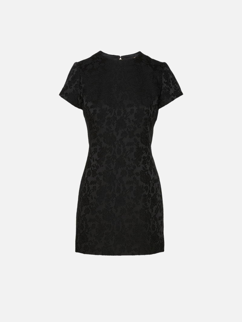 ysl dress black Saint Laurent mini Silk floral-jacquard Saint Laurent Size:2S-2M-2L Grey Sweater Dress With ivory Tulle wedding dress