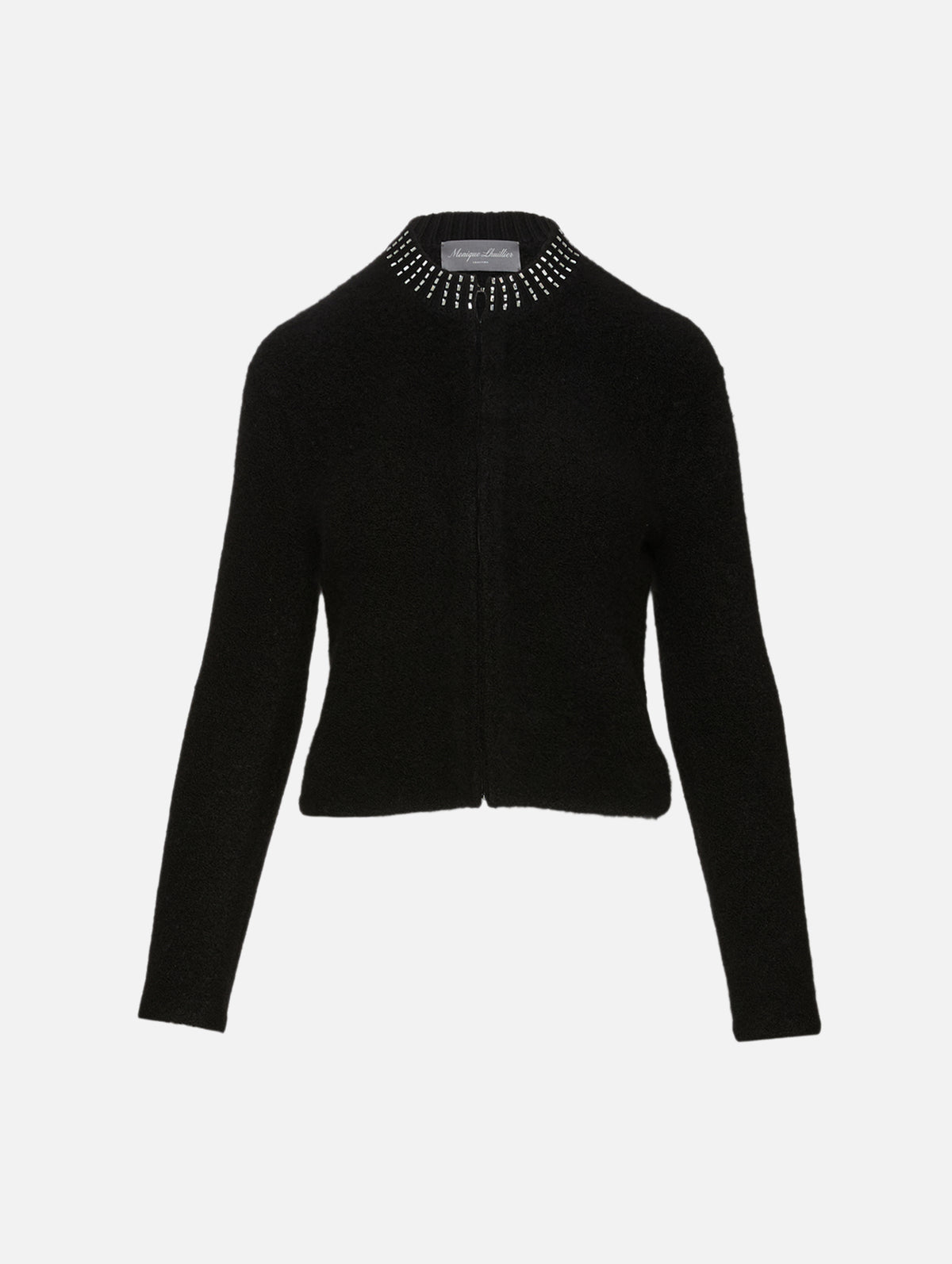 Boucle Jacket,MONIQUE LHUILLIER,NOIR,Image 1
