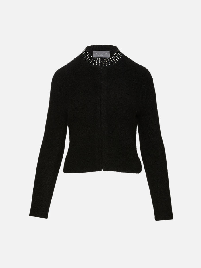 Boucle Jacket,MONIQUE LHUILLIER,NOIR,Image 1