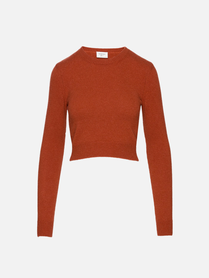 Cashmere Top,SAINT LAURENT,TERRE DE SIENNE,Image 1