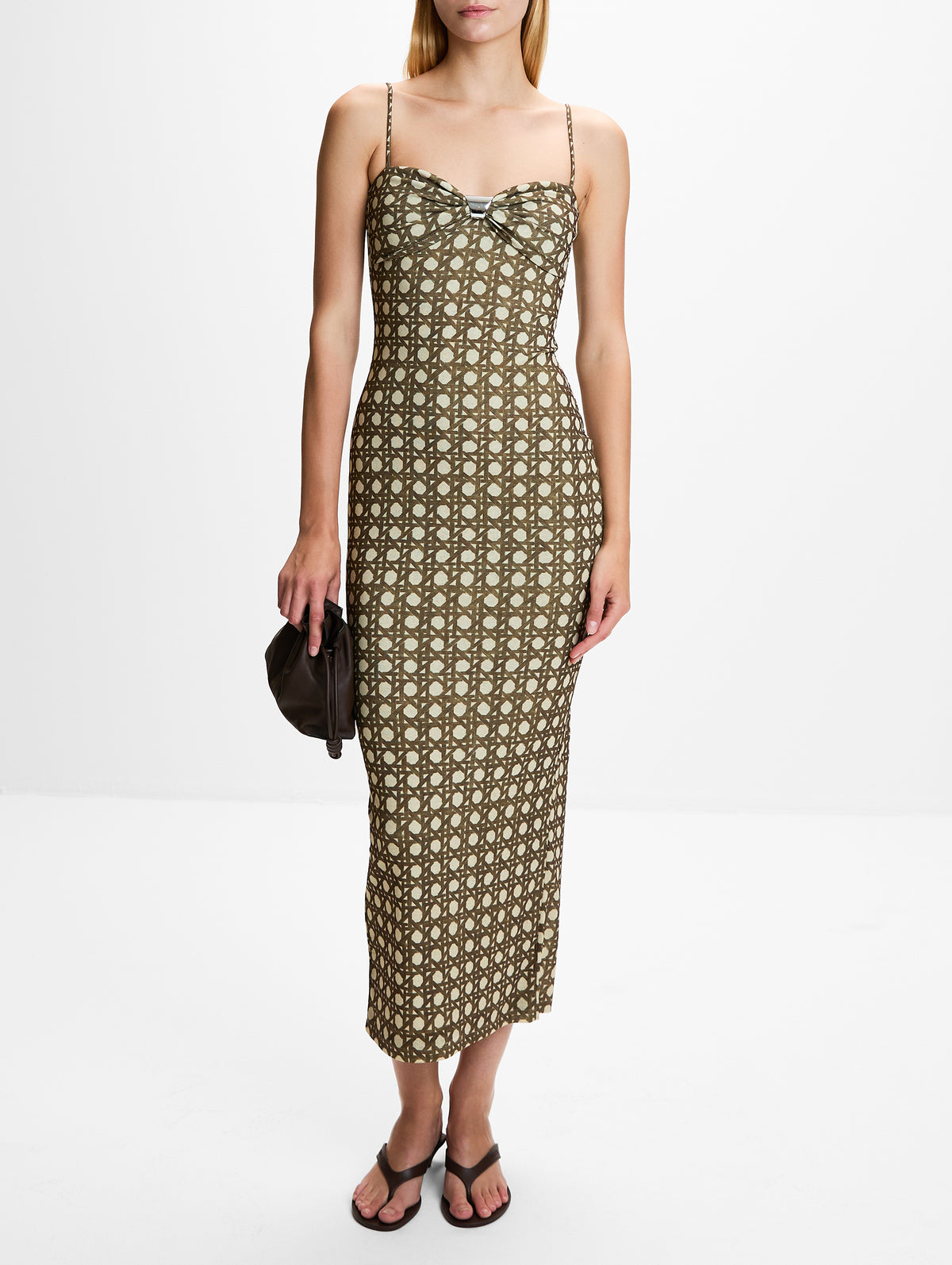 Erandi Dress,NANUSHKA,RATTAN POLKA,Image 2