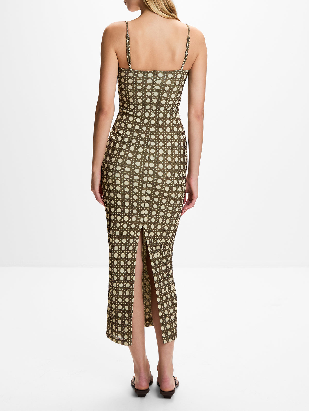 Erandi Dress,NANUSHKA,RATTAN POLKA,Image 4
