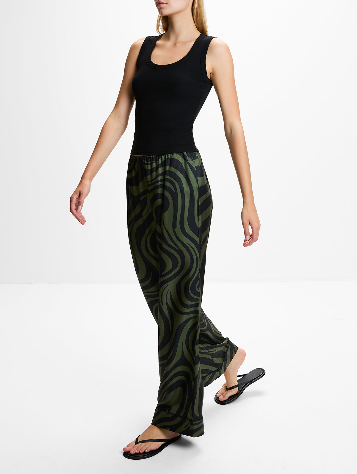 Arvenn Pant,NANUSHKA,MIDNIGHT GREEN,Image 3