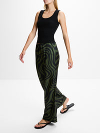 Arvenn Pant,NANUSHKA,MIDNIGHT GREEN,Image 3