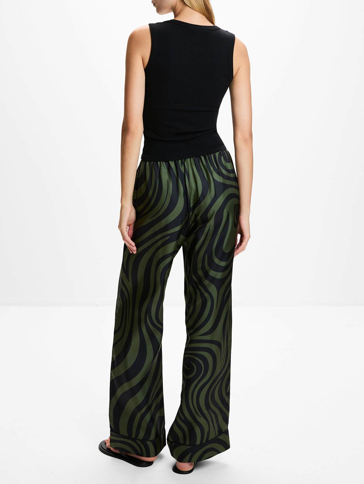 Arvenn Pant,NANUSHKA,MIDNIGHT GREEN,Image 4