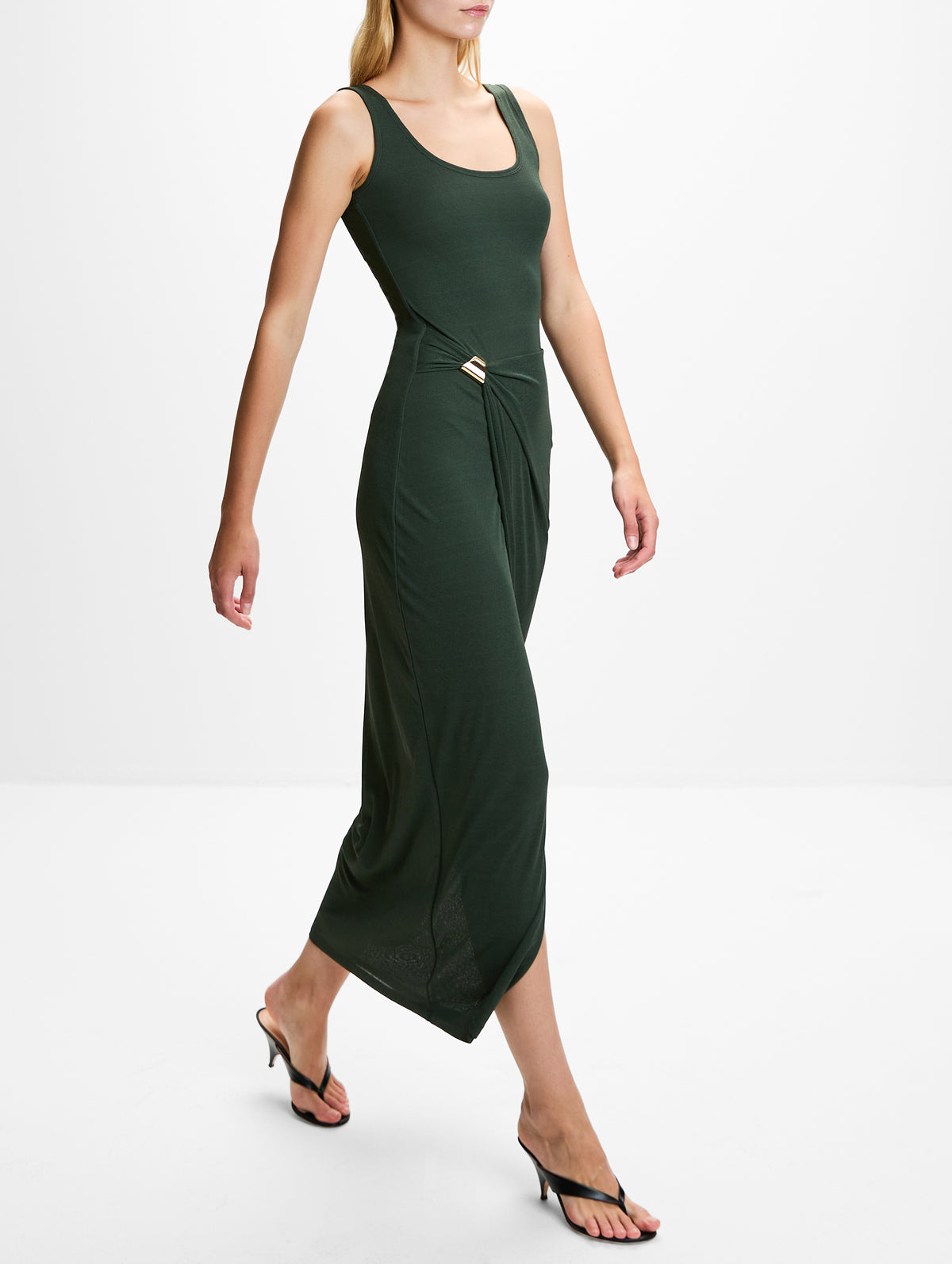 Nenet Dress,NANUSHKA,MIDNIGHT GREEN,Image 3