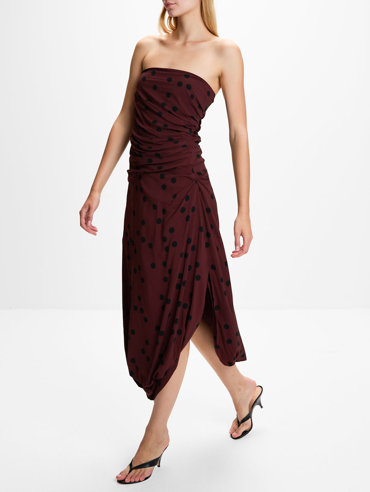 Nayara Dress,PROENZA SCHOULER,ESPRESSO,Image 3